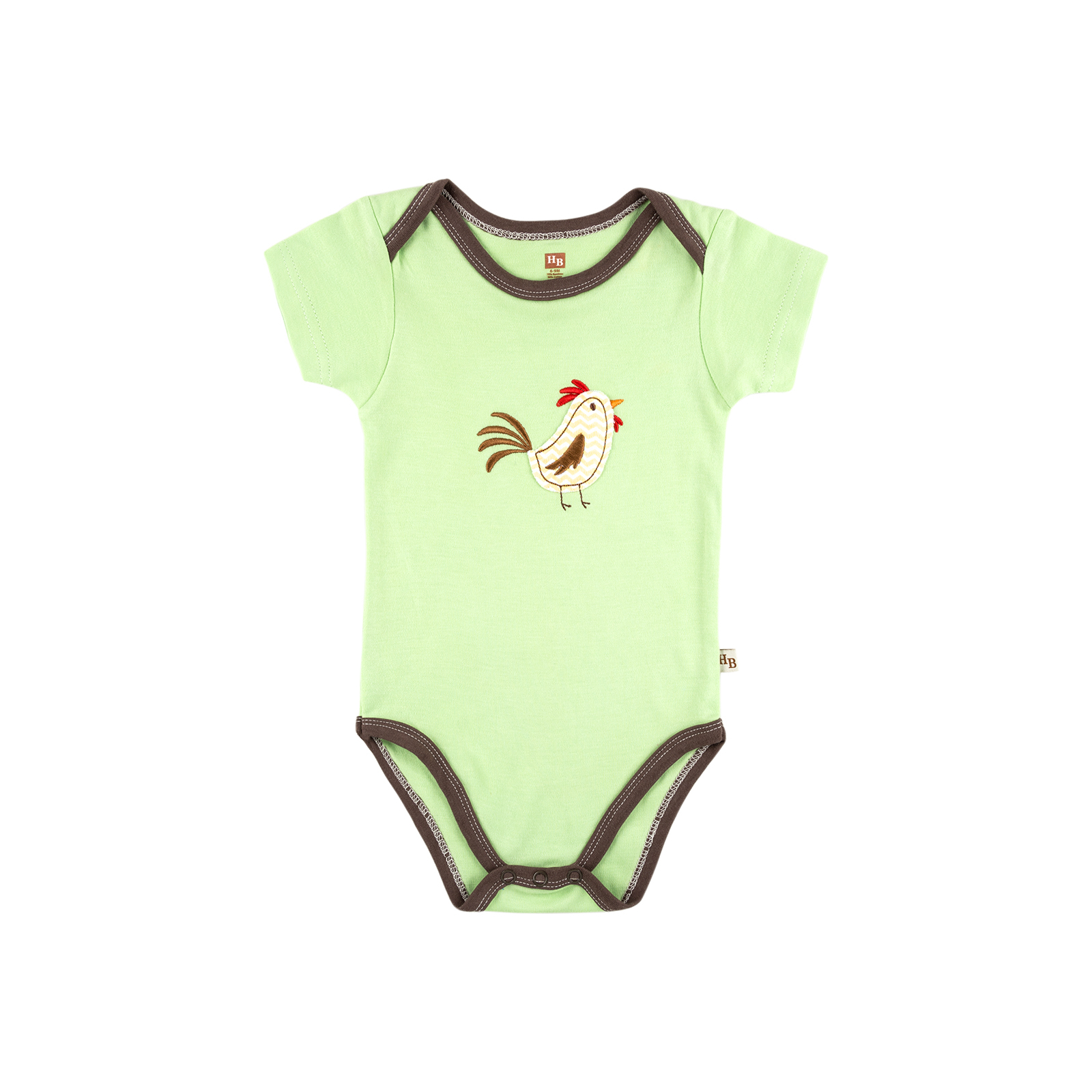 Набір дитячого одягу Luvable Friends з бамбука з малюнком тварин зелений для хлопчиків (68353.6-9.G) зображення 2