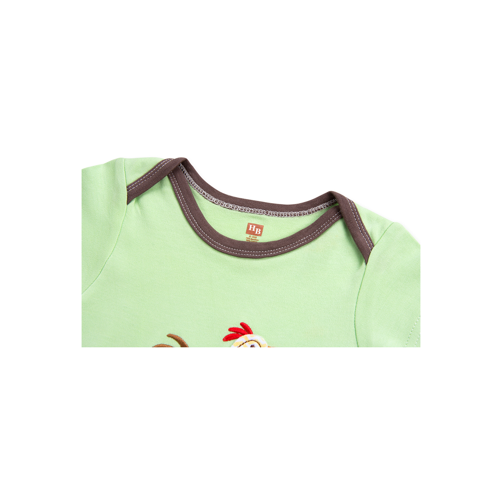 Набір дитячого одягу Luvable Friends з бамбука з малюнком тварин зелений для хлопчиків (68353.6-9.G) зображення 4