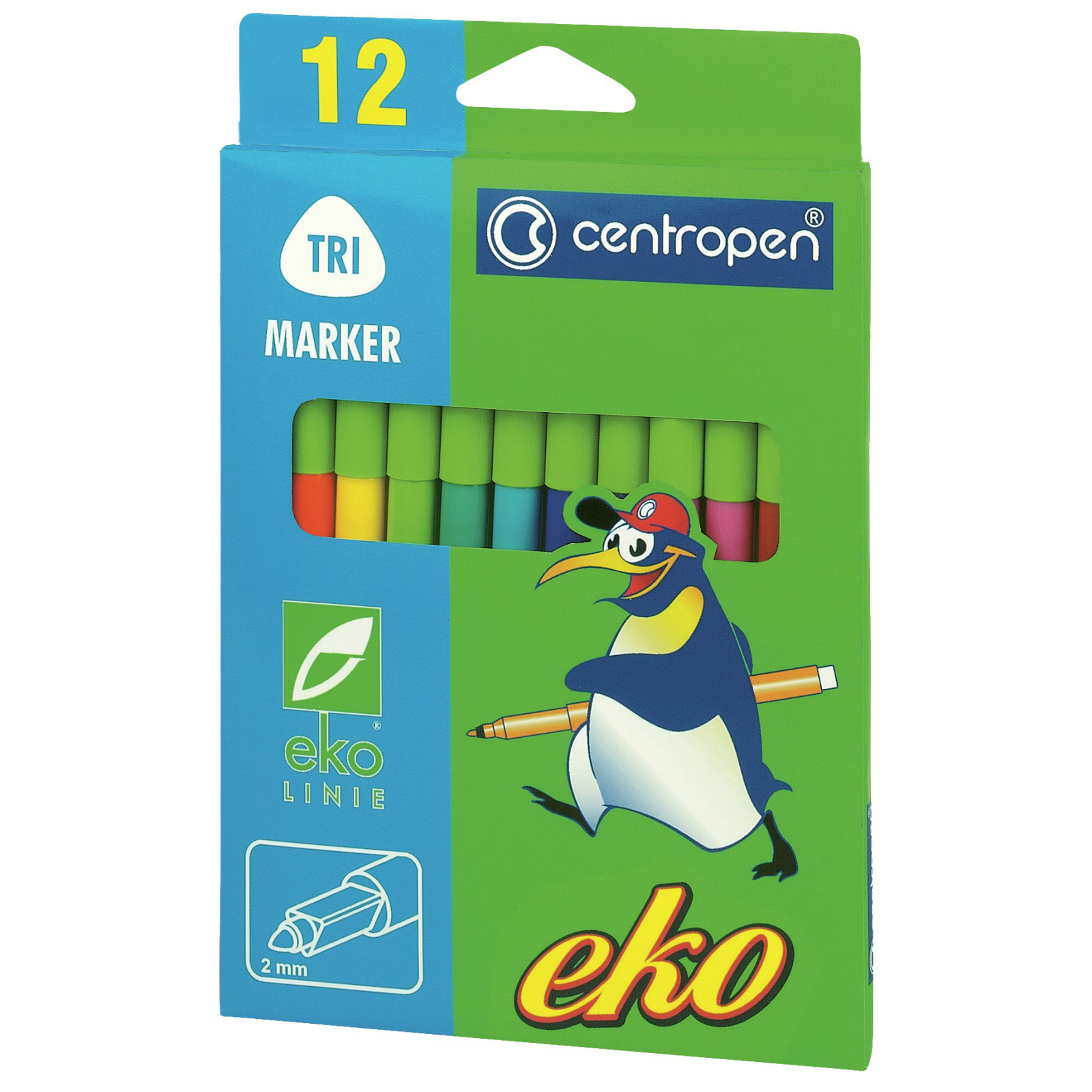 Фломастери Centropen 2560 EKO (with food dyes) 12 colors (2560/12)