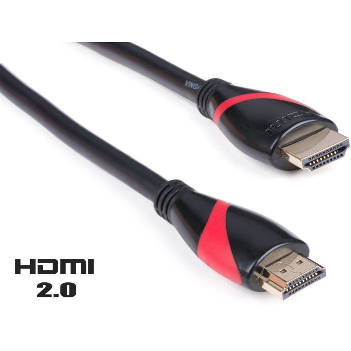 Кабель мультимедийный HDMI M to HDMI M 5.0m Vinga (HDMI02-5.0)
