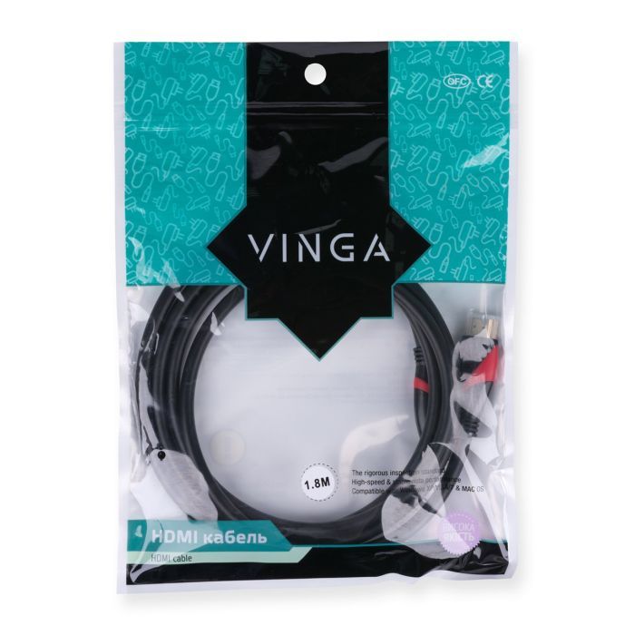 Кабель мультимедийный HDMI M to HDMI M 5.0m Vinga (HDMI02-5.0) изображение 3