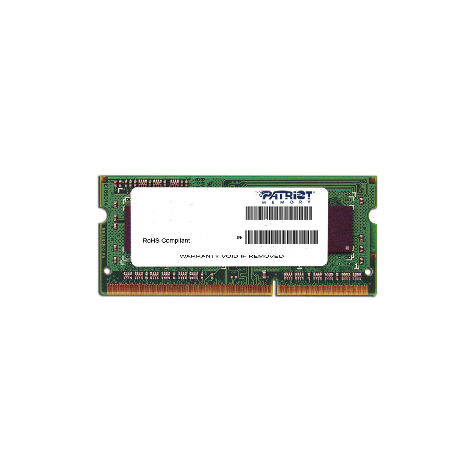 Модуль памяти для ноутбука SoDIMM DDR3L 4GB 1600 MHz Patriot (PSD34G1600L82S)