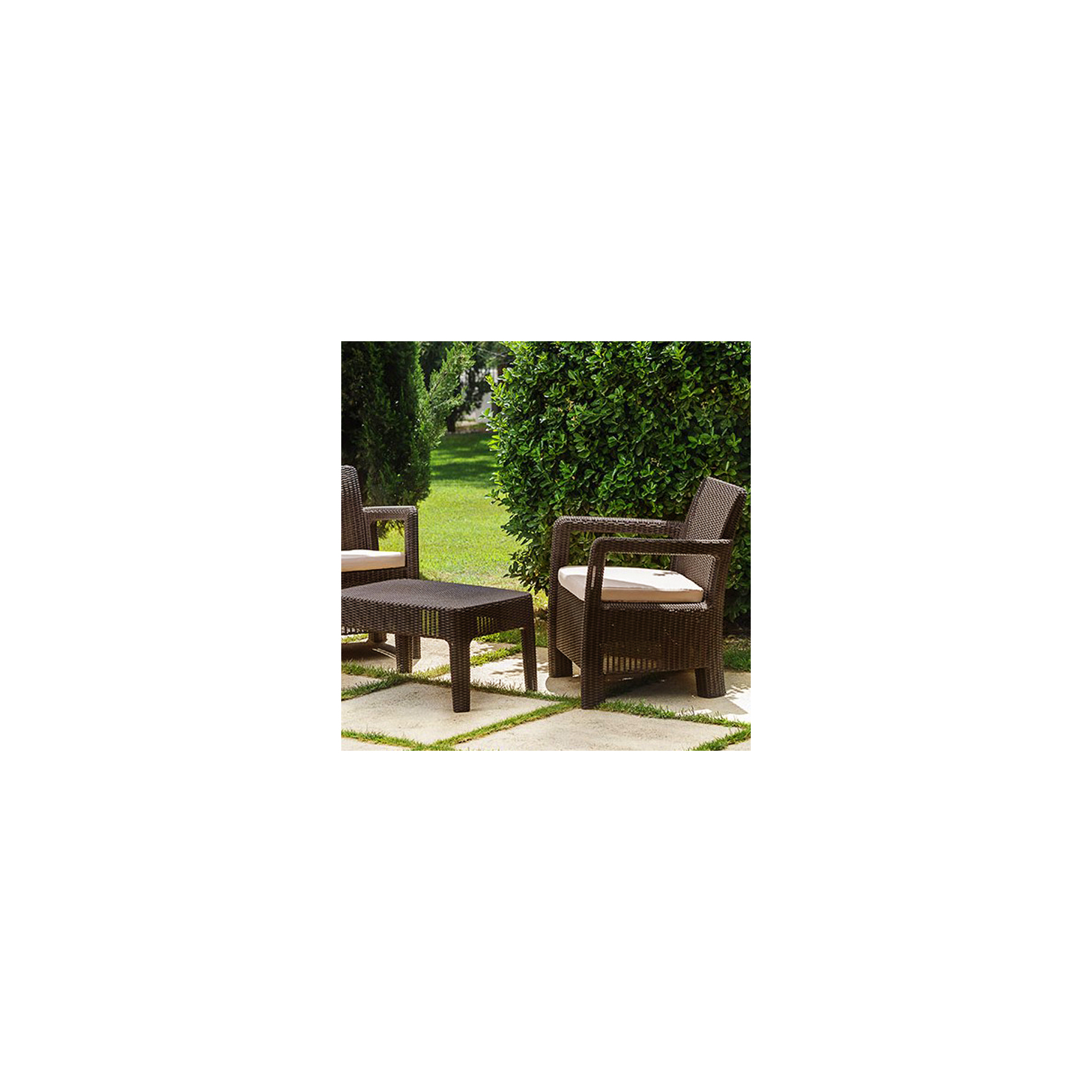 Набор садовой мебели Allibert Tarifa Balcony Set коричневый (0911859901) изображение 3
