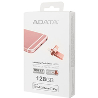 USB флеш накопичувач ADATA 128GB I920 Rose Gold USB 3.1 Gen1 /Lightning (AAI920-128G-CRG) зображення 7