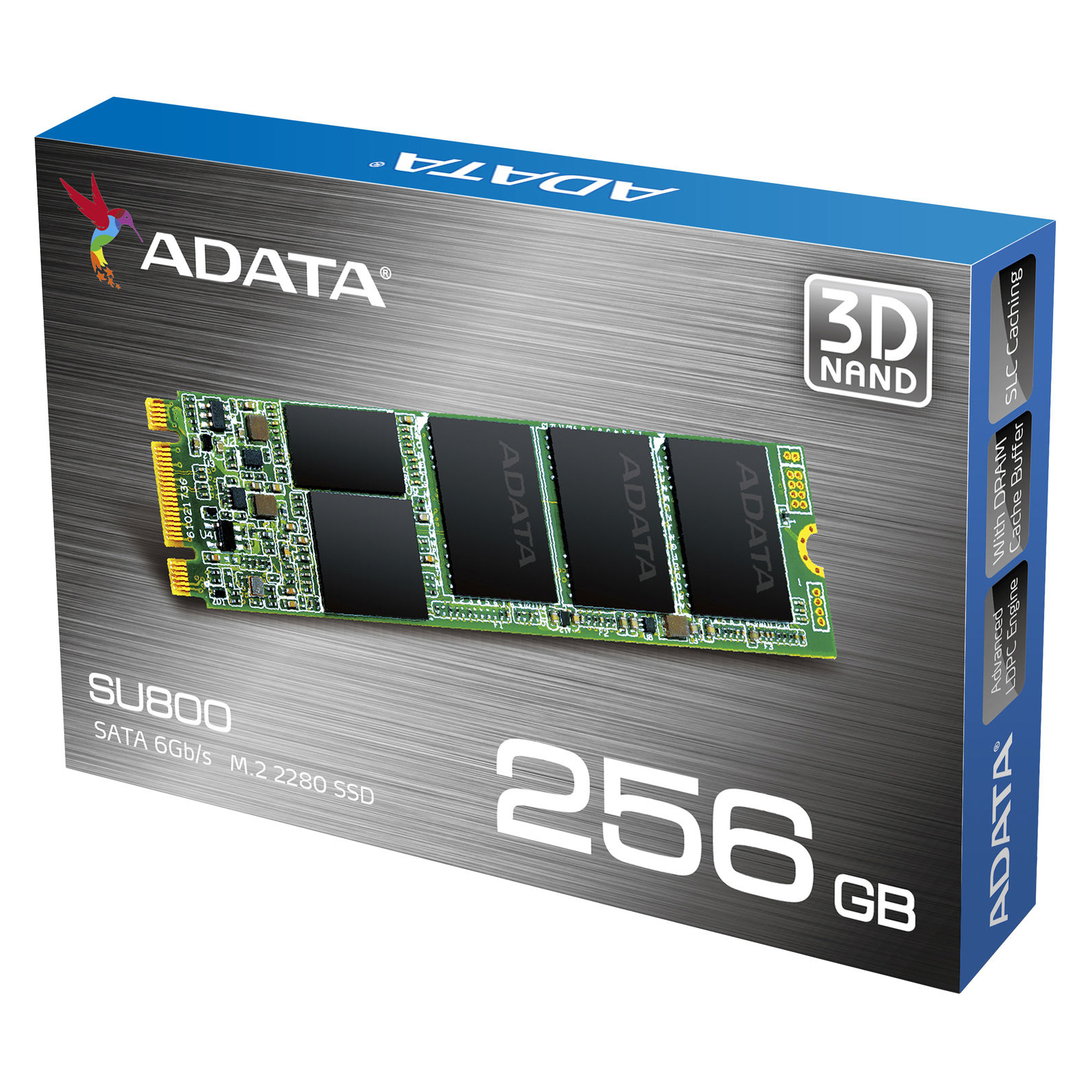 Накопичувач SSD M.2 2280 256GB ADATA (ASU800NS38-256GT-C) зображення 7