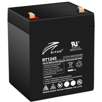 Фото - Батарея для ИБП RITAR Батарея до ДБЖ  AGM RT1245, 12V-4.5Ah, Black  RT1245B (RT1245B)