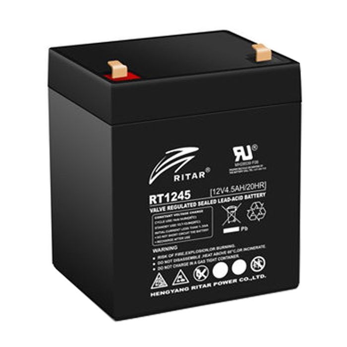 Батарея к ИБП Ritar AGM RT1245, 12V-4.5Ah, Black (RT1245B)