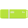 USB флеш накопичувач Goodram 8GB UMO2 Orange Green USB 2.0 (UMO2-0080OGR11)