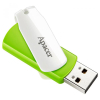 USB флеш накопичувач Apacer 16GB AH335 Green/White USB 2.0 (AP16GAH335G-1) зображення 2