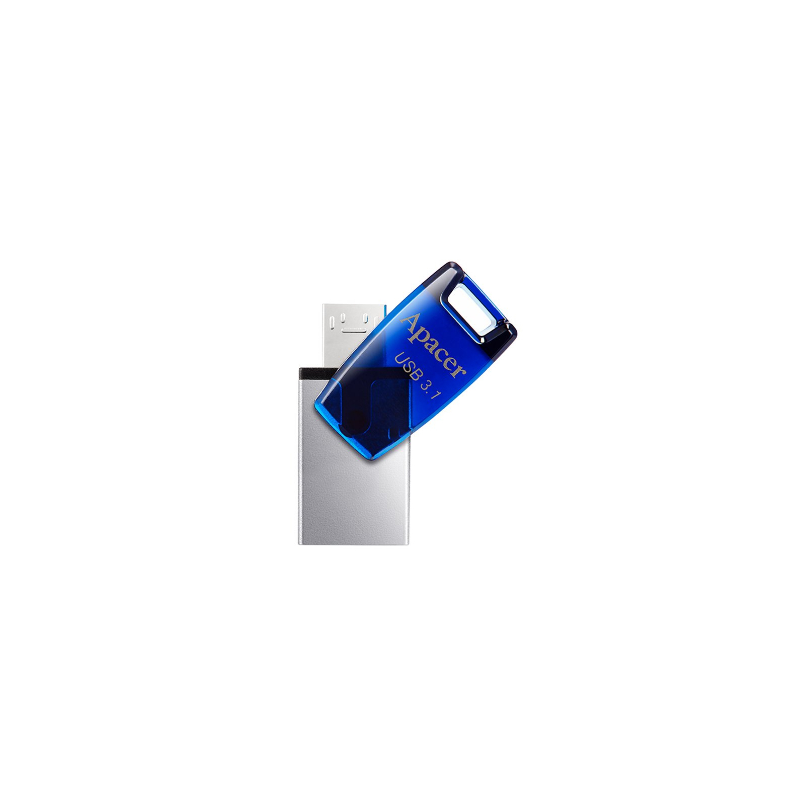 USB флеш накопитель Apacer 8GB AH179 Blue USB 3.1 OTG (AP8GAH179U-1) изображение 5