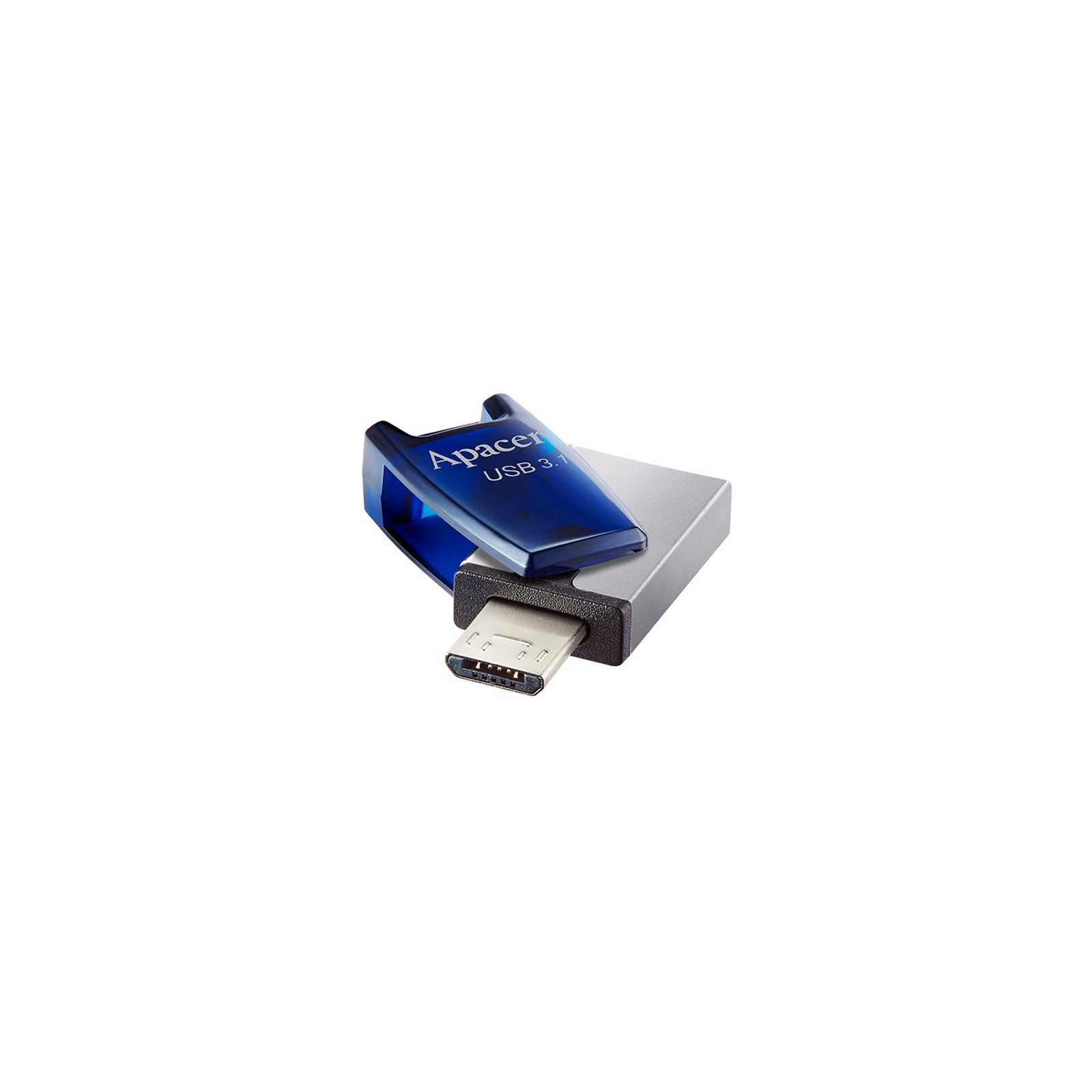 USB флеш накопичувач Apacer 32GB AH179 Blue USB 3.1 OTG (AP32GAH179U-1) зображення 6