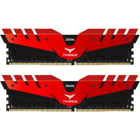 Модуль памяти для компьютера DDR4 16GB (2x8GB) 3000 MHz T-Force Dark Red Team (TDRED416G3000HC16CDC01)