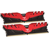 Модуль памяти для компьютера DDR4 16GB (2x8GB) 3000 MHz T-Force Dark Red Team (TDRED416G3000HC16CDC01) изображение 2