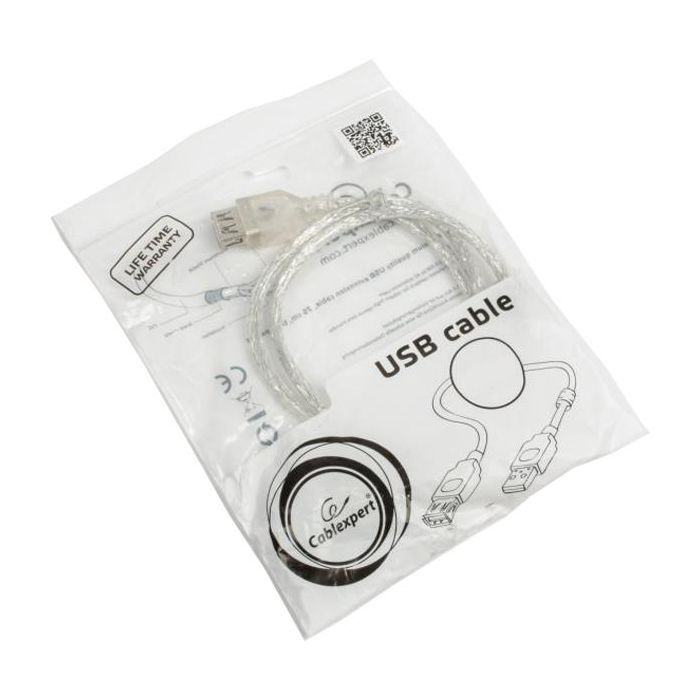 Дата кабель USB 2.0 AM/AF 3.0m Cablexpert (CCF-USB2-AMAF-TR-10) изображение 2