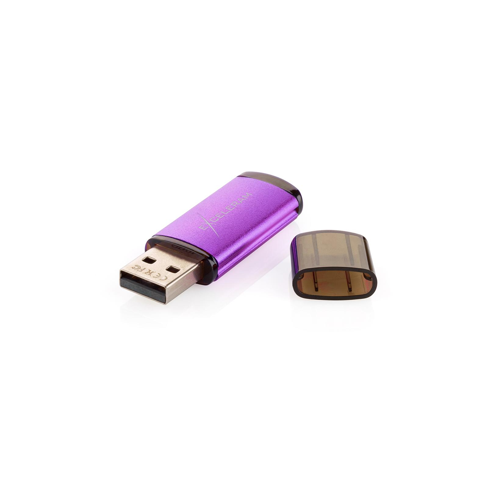 USB флеш накопитель eXceleram 32GB A3 Series Purple USB 2.0 (EXA3U2PU32) изображение 5
