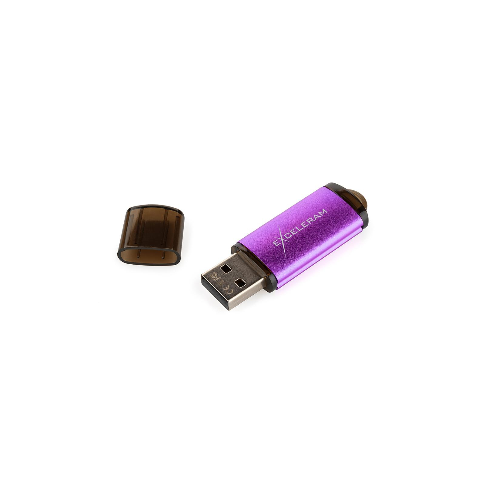 USB флеш накопитель eXceleram 32GB A3 Series Purple USB 2.0 (EXA3U2PU32) изображение 6