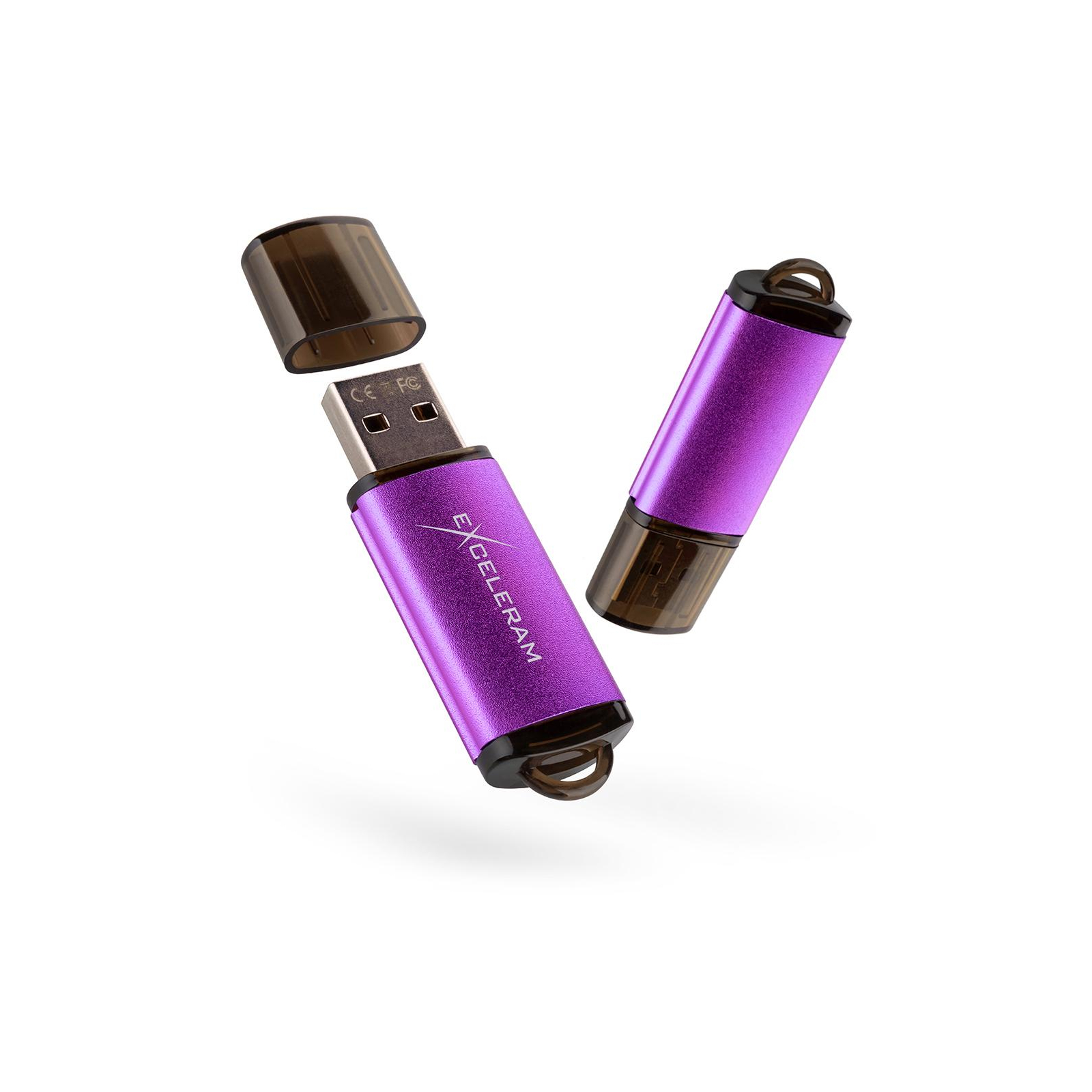 USB флеш накопитель eXceleram 32GB A3 Series Purple USB 2.0 (EXA3U2PU32)