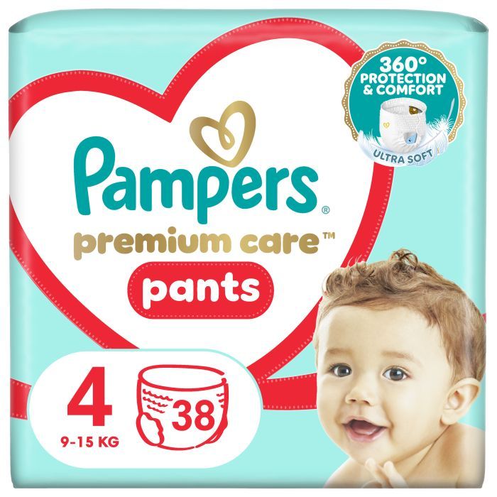 Подгузники Pampers Premium Care Pants Maxi Размер 4 (9-15 кг) 38 шт (8001090759832)