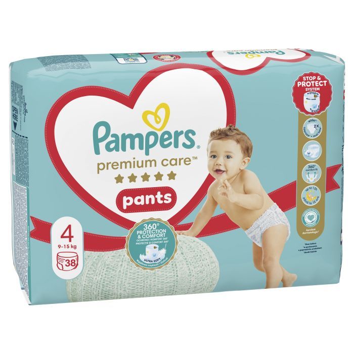 Подгузники Pampers Premium Care Pants Maxi Размер 4 (9-15 кг) 38 шт (8001090759832) изображение 2