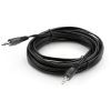 Кабель мультимедийный Jack 3.5mm 5 m MM 3С Vinga (VCPDCJ35MM5BK) изображение 2