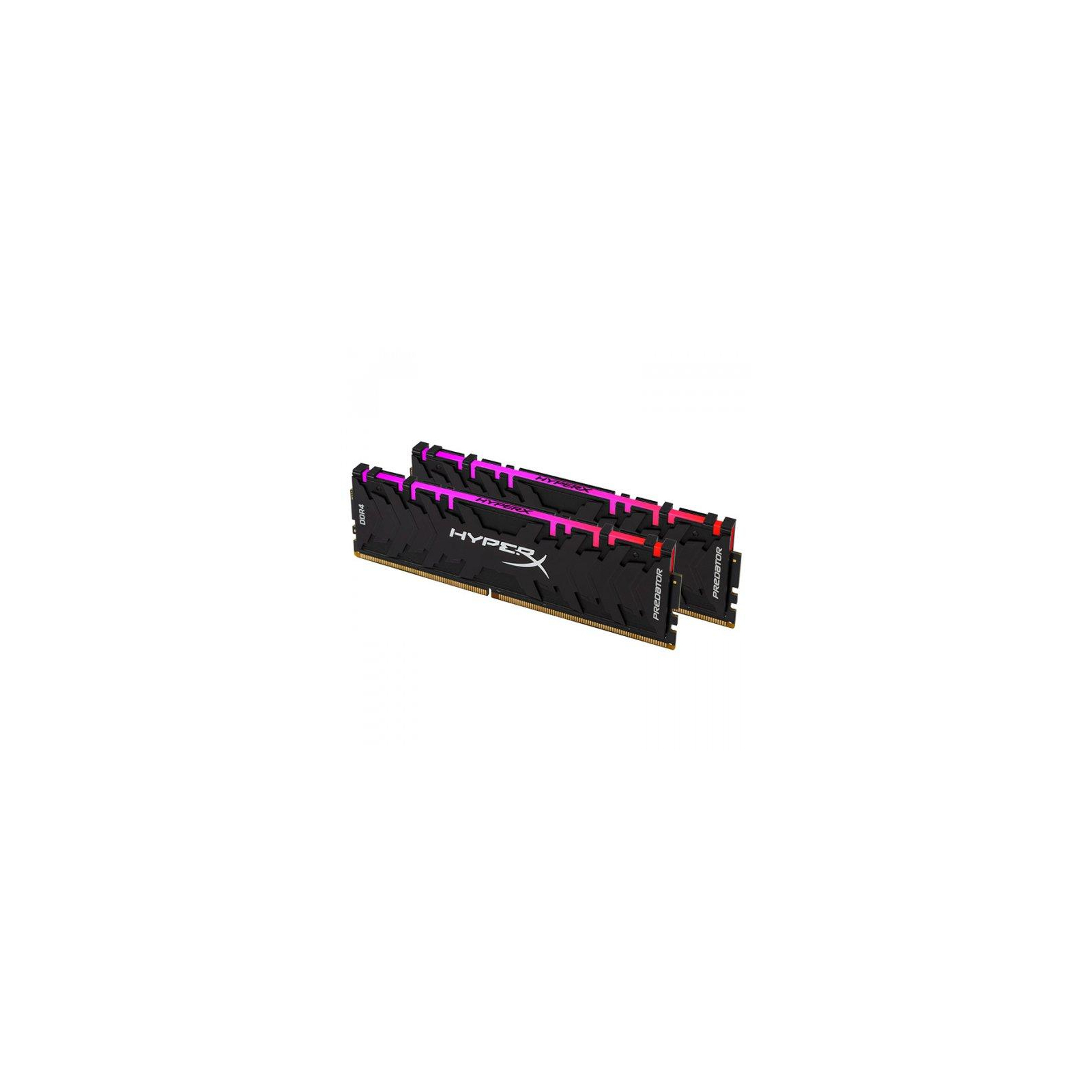 Модуль пам'яті для комп'ютера DDR4 16GB (2x8GB) 3200 MHz HyperX Predator RGB Kingston Fury (ex.HyperX) (HX432C16PB3AK2/16) зображення 2