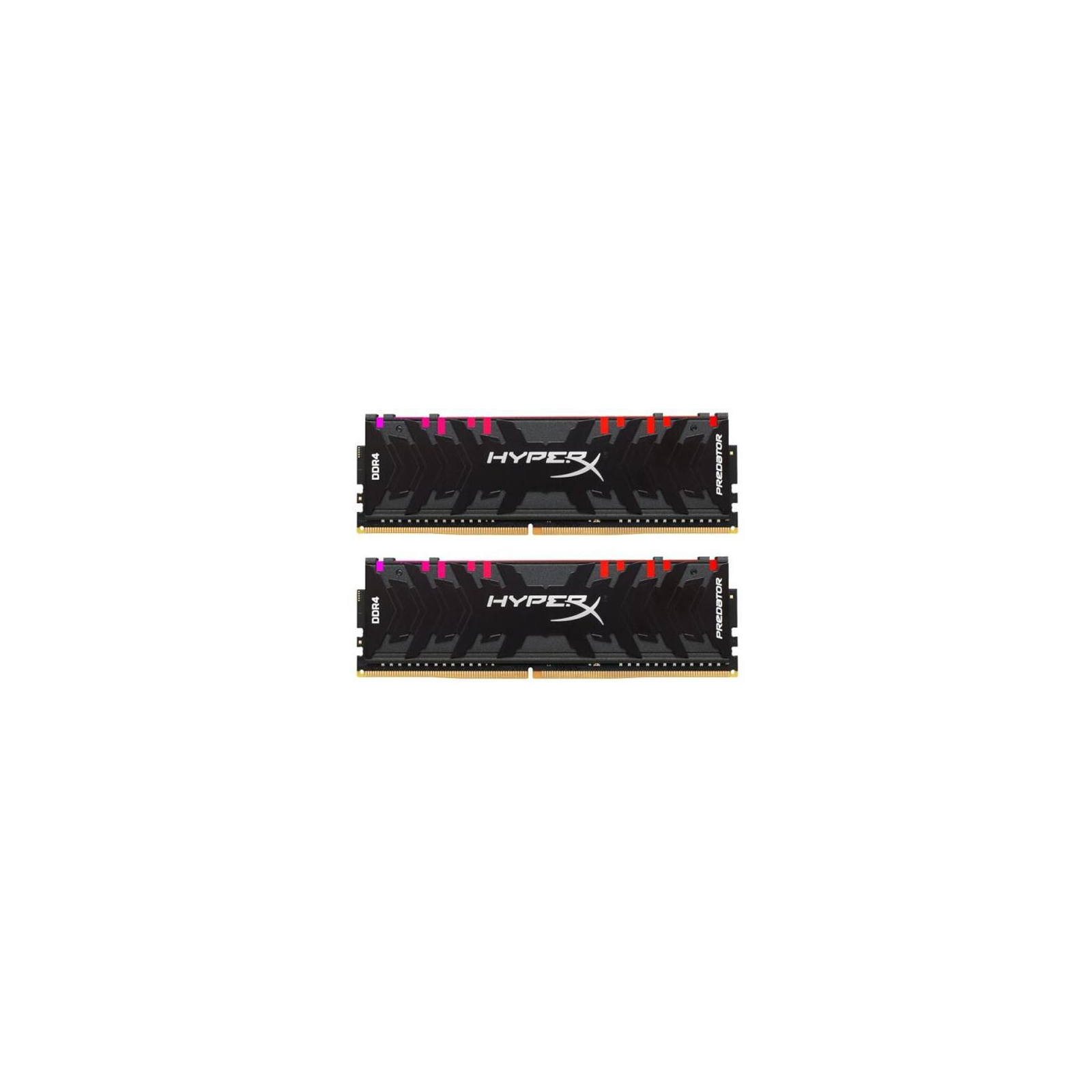 Модуль пам'яті для комп'ютера DDR4 32GB (2x16GB) 3200 MHz HyperX Predator RGB Kingston Fury (ex.HyperX) (HX432C16PB3AK2/32)