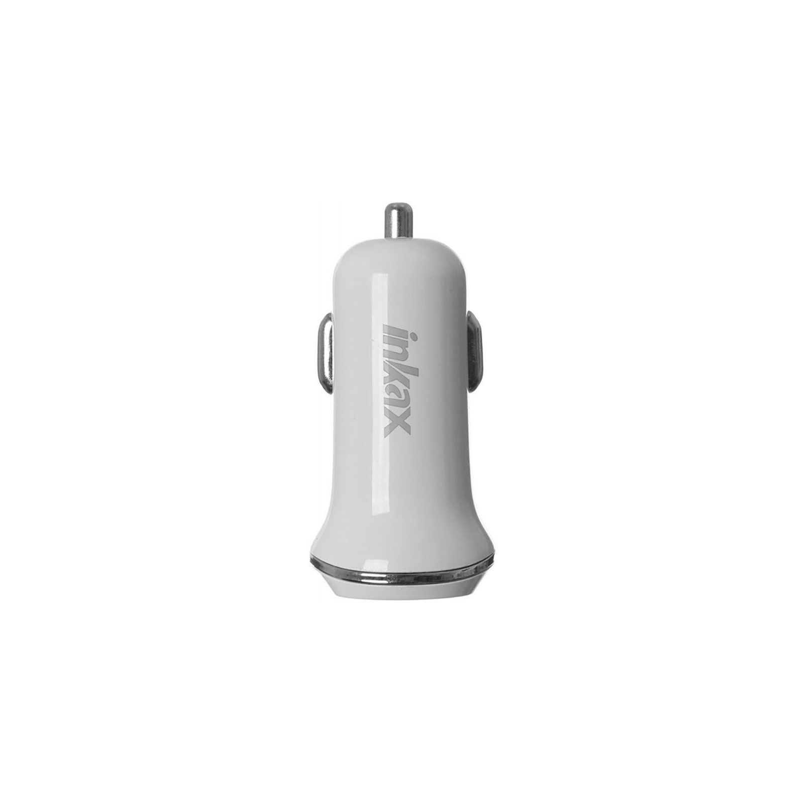 Зарядний пристрій Inkax CD-13 Car charger + Type-C cable 2USB 1A White (F_72208)