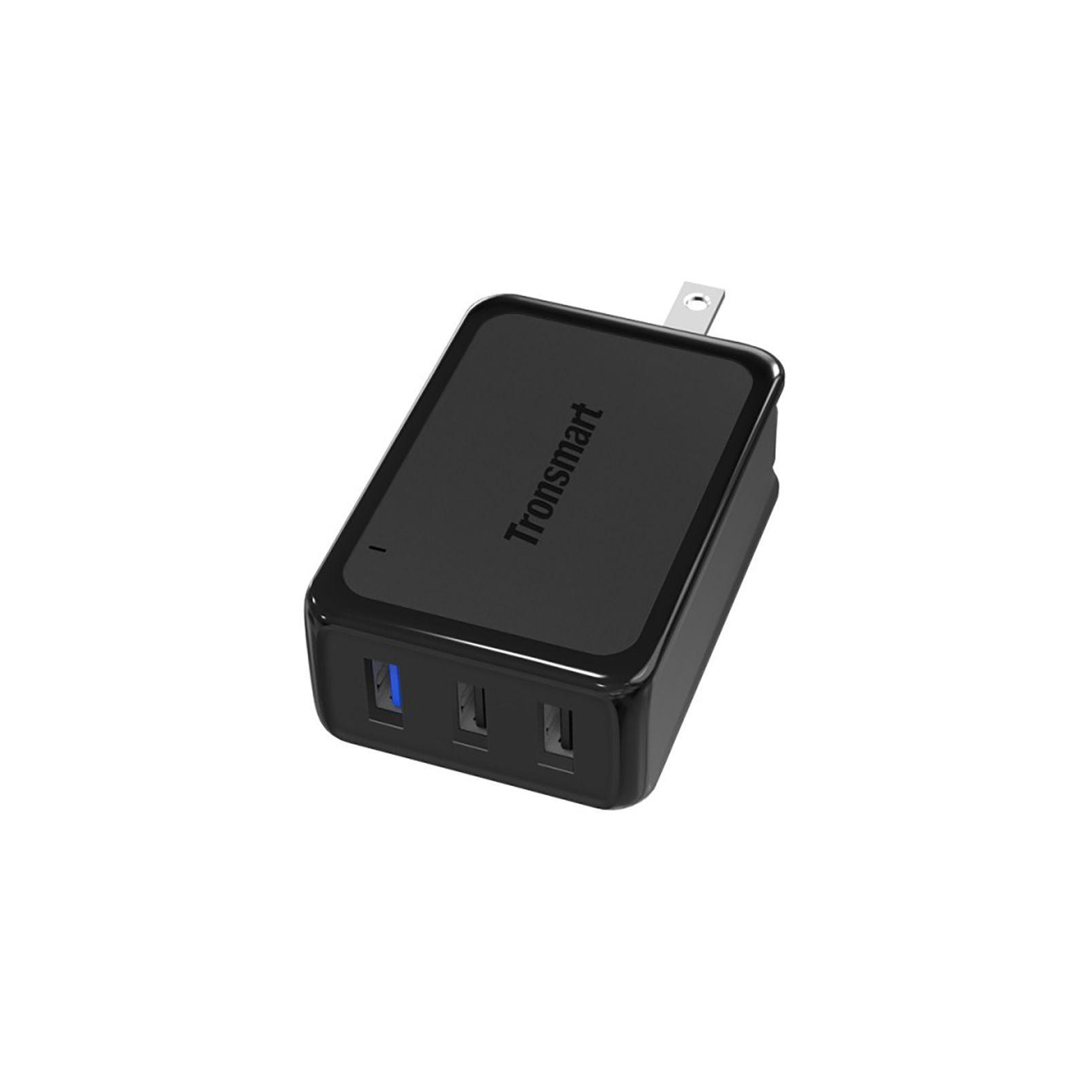 Зарядное устройство Tronsmart W3PTA 42W Quick Charge 3.0 USB Wall Charger Black (210778) изображение 3