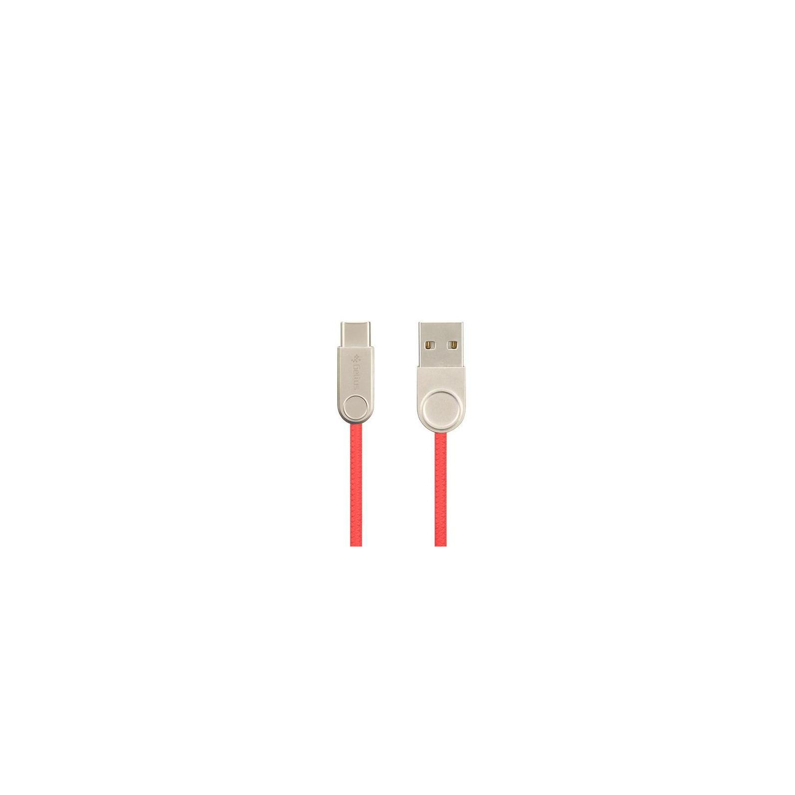 Дата кабель USB 2.0 AM to Type-C Pro Nylon Lay 2A Red Gelius (63258)