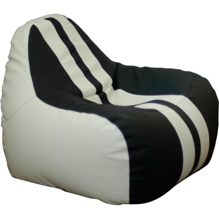 Кресло-мешок Примтекс плюс кресло-груша Simba Sport H-2200/D-5 S White-Black (Simba Sport H-2200/D-5 S)