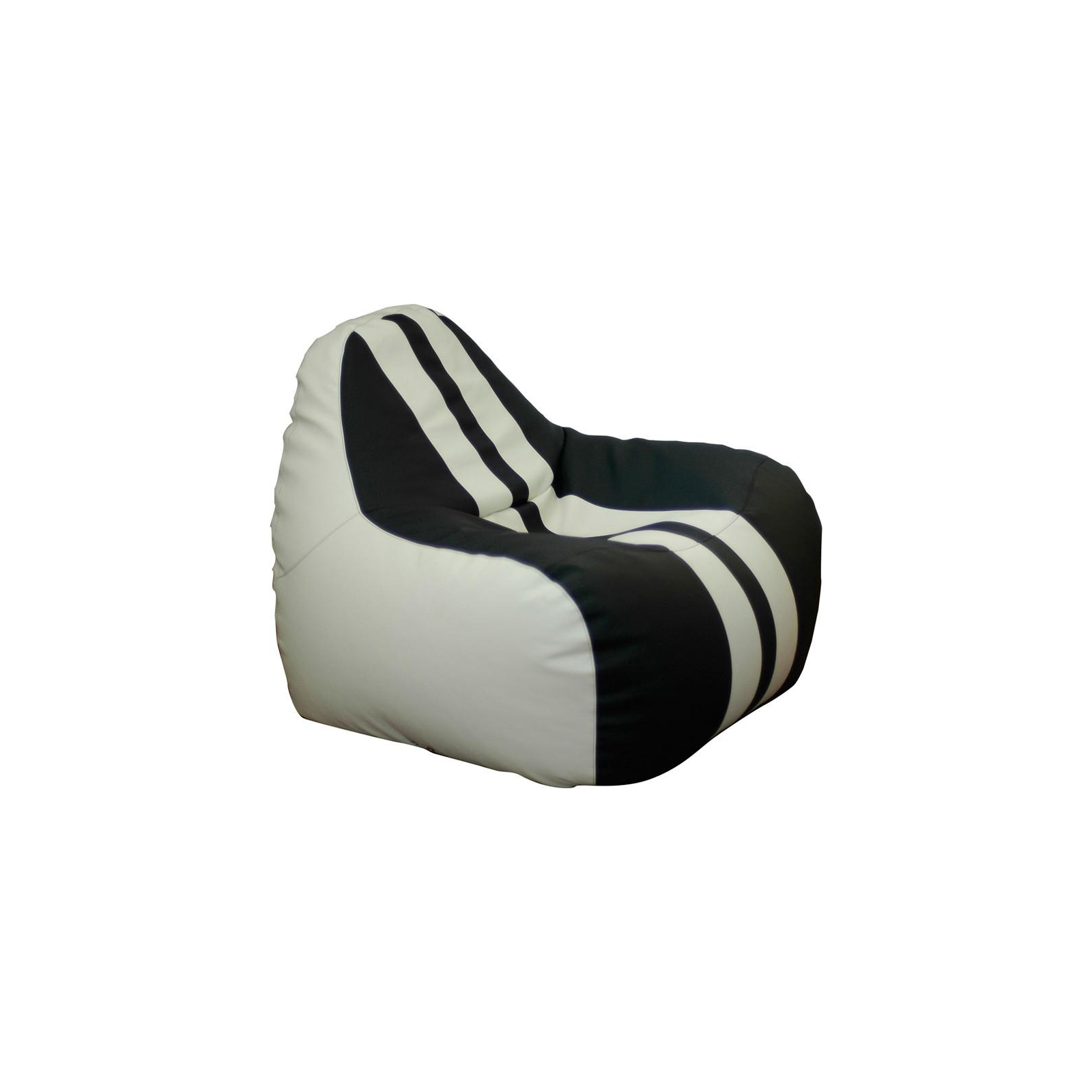 Крісло-мішок Примтекс плюс кресло-груша Simba Sport H-2200/D-5 S White-Black (Simba Sport H-2200/D-5 S)