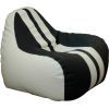 Кресло-мешок Примтекс плюс кресло-груша Simba Sport H-2200/D-5 S White-Black (Simba Sport H-2200/D-5 S)