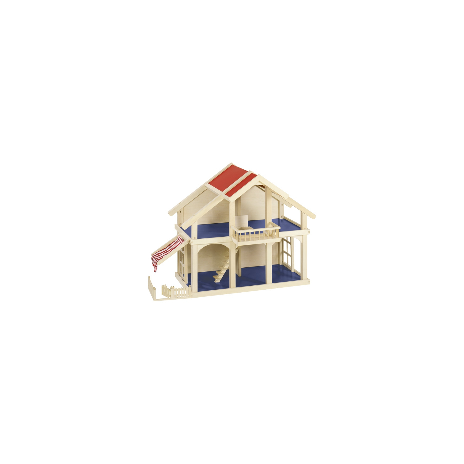 Ігровий набір Goki Кукольный домик 2 этажа с внутреним двориком (51893G) зображення 2