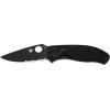 Нож Spyderco Tenacious Black Blade полусеррейтор (C122GBBKPS)
