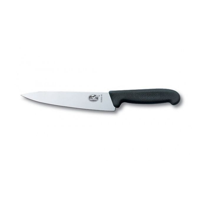 Кухонный нож Victorinox Fibrox разделочный 12 см, черный (5.2003.12)