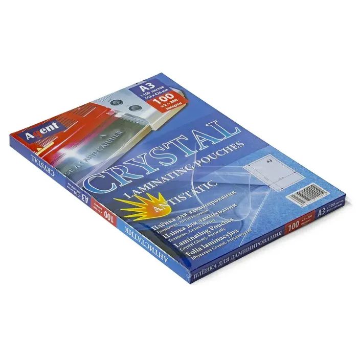Плівка для ламінування Agent глянц. А3 (303х426) 100 мкн (100 шт.) ANTISTATIC (3130021) зображення 2