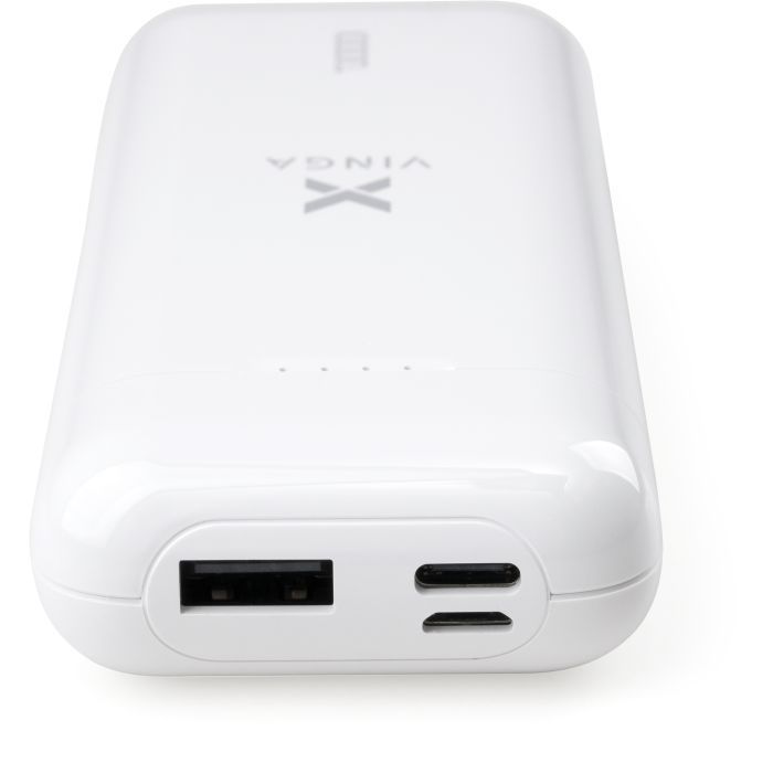 Батарея універсальна Vinga 10000 mAh glossy white (VPB1MWH) зображення 6