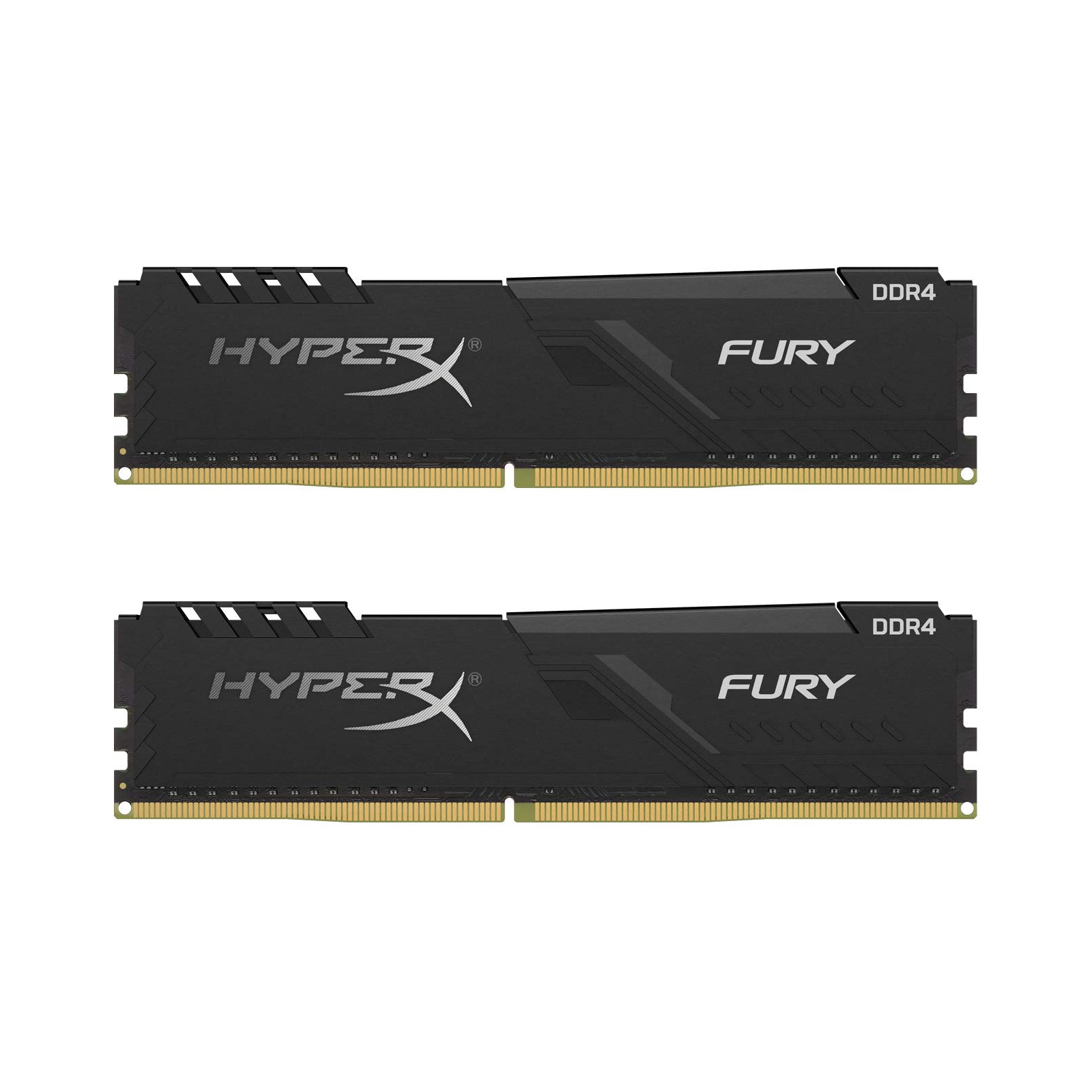 Модуль памяти для компьютера DDR4 32GB (2x16GB) 3600 MHz HyperX Fury Black Kingston Fury (ex.HyperX) (HX436C17FB3K2/32)