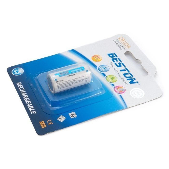 Аккумулятор Beston CR123A (16340) 600mAh Lithium (AAB1844) изображение 3