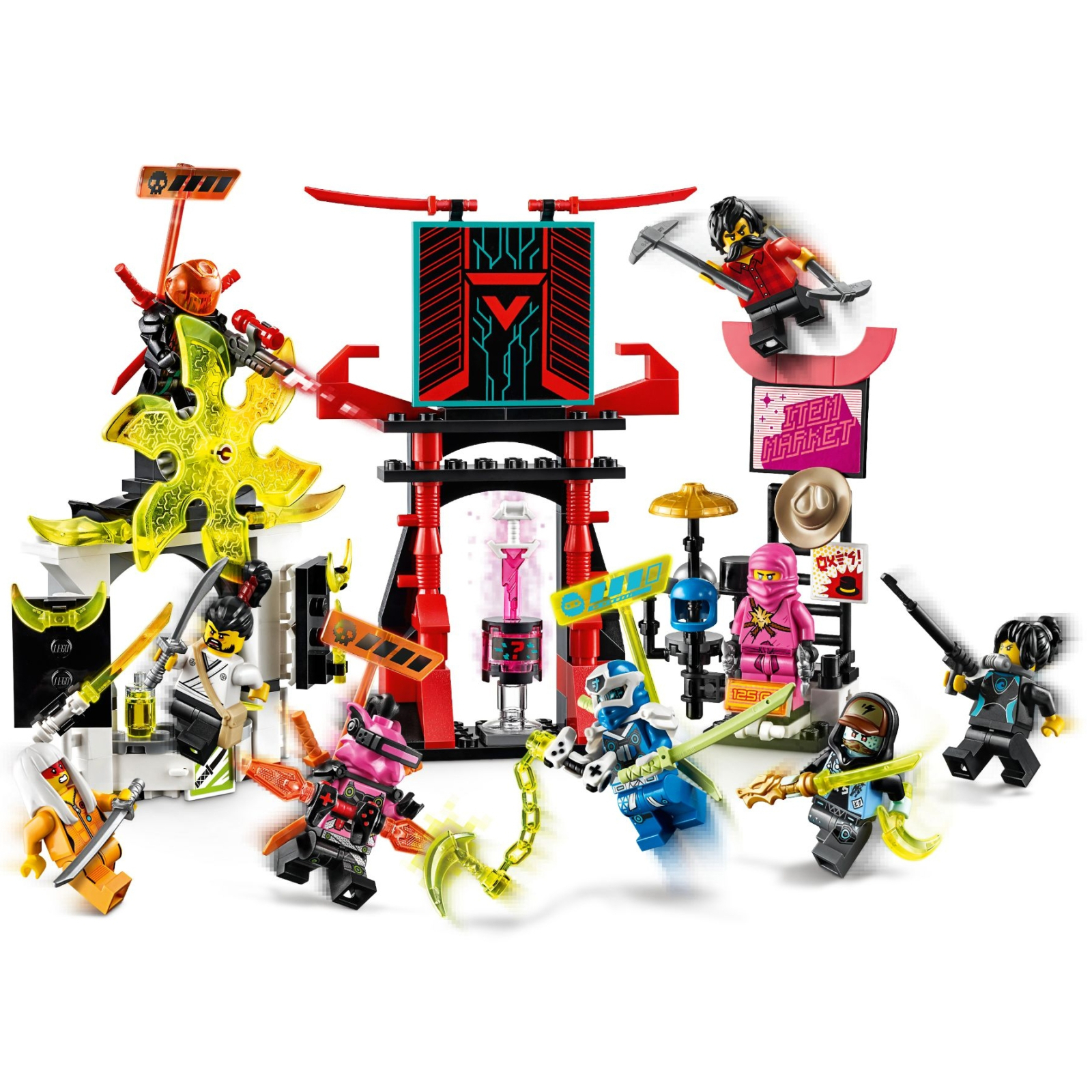 Конструктор LEGO Ninjago Киберрынок 218 деталей (71708) изображение 3