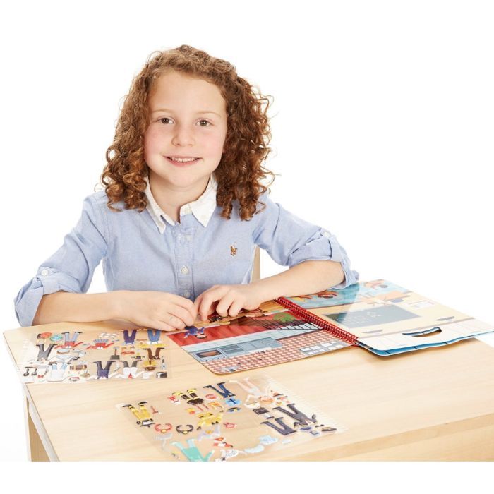 Набор для творчества Melissa&Doug Объемные наклейки Профессии (MD9426) изображение 5