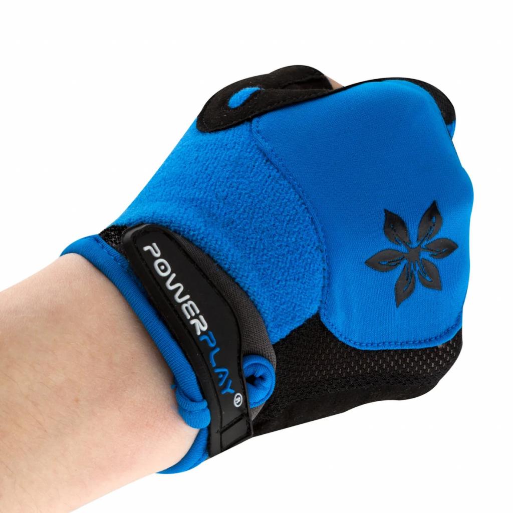 Велоперчатки PowerPlay Women 5284 Blue M (5284D_M_Blue) изображение 5