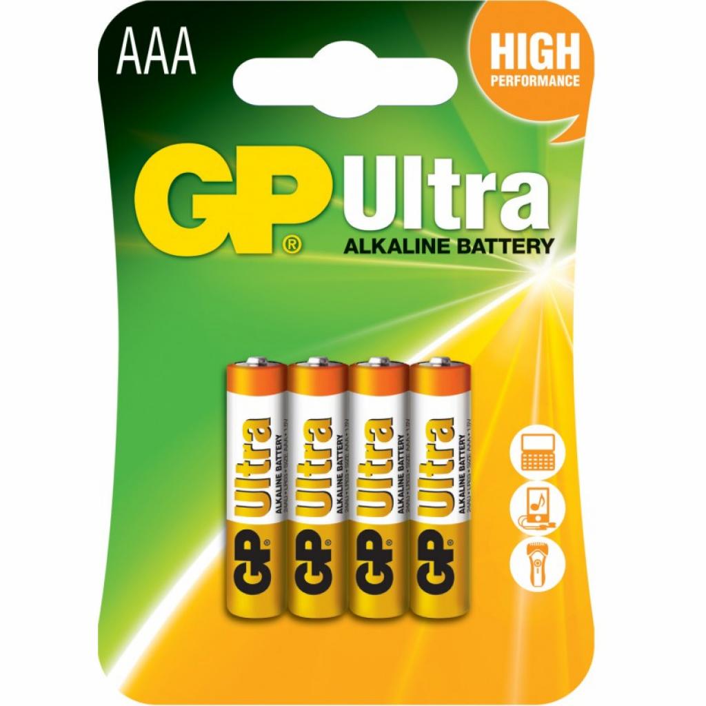 Батарейка Gp AAA LR03 Ultra Alkaline * 4 (24AU-U4 / 4891199027659) (1454389)