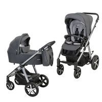 Коляска Baby Design 2 в 1 Husky NR 2021 117 GRAPHITE (204388)