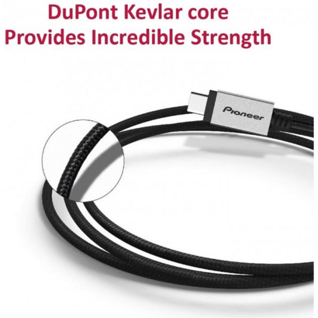 Дата кабель USB-C to USB-C 1.0m DuPont Kevlar 3A Pioneer (APS-uCC2-S100) изображение 4