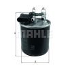 Фильтр топливный Mahle KL913 изображение 4