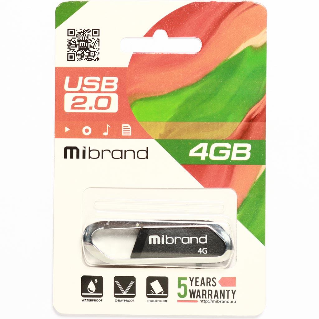USB флеш накопитель Mibrand 64GB Aligator Black USB 2.0 (MI2.0/AL64U7B) изображение 2