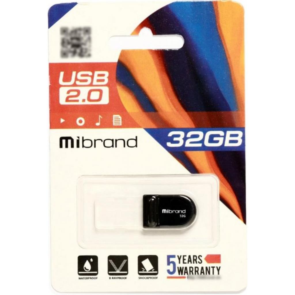 USB флеш накопитель Mibrand 32GB Scorpio Black USB 2.0 (MI2.0/SC32M3B) изображение 2