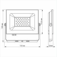 Прожектор TITANUM LED 30W 6000K TLF306 220V (TLF306) зображення 3