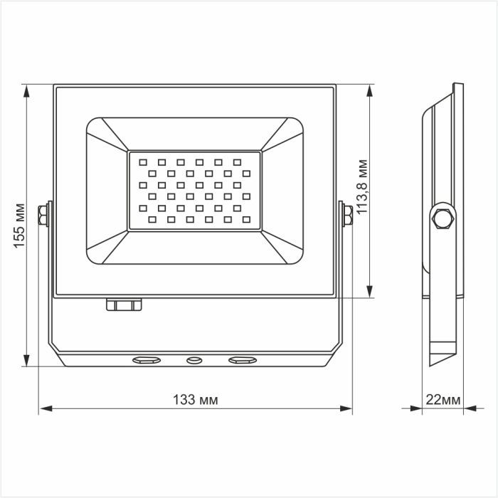 Прожектор TITANUM LED 30W 6000K TLF306 220V (TLF306) зображення 3